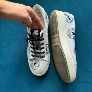 Karl Lagerfeld Black and White Sneakers